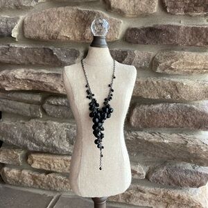 White House Black Market Cluster Necklace W/Earrings